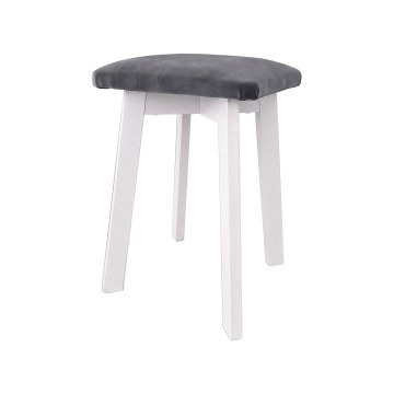 Pufe LUBE 36x36 cm branco/antracite