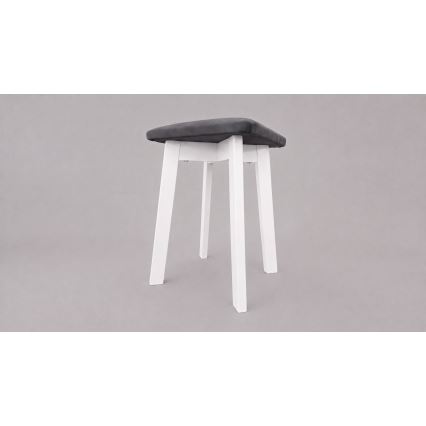 Pufe LUBE 36x36 cm branco/antracite