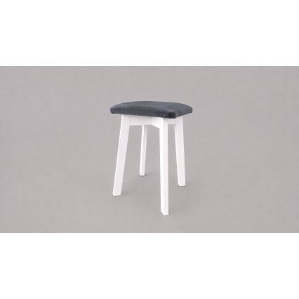 Pufe LUBE 36x36 cm branco/antracite