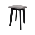 Pufe LUBE 36x36 cm preto/cinzento