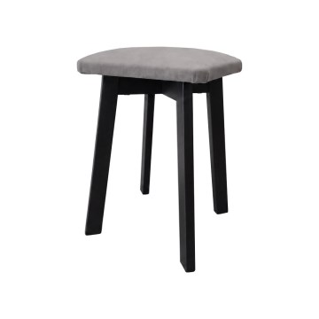 Pufe LUBE 36x36 cm preto/cinzento
