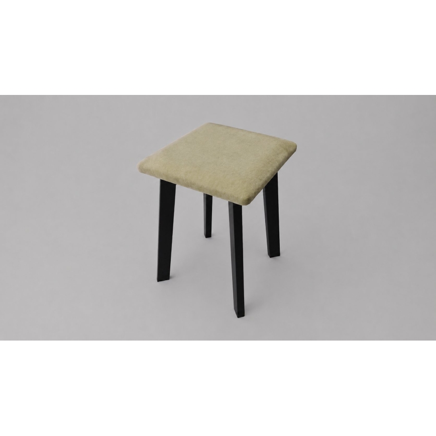 Pufe LUBE 36x36 cm preto/verde