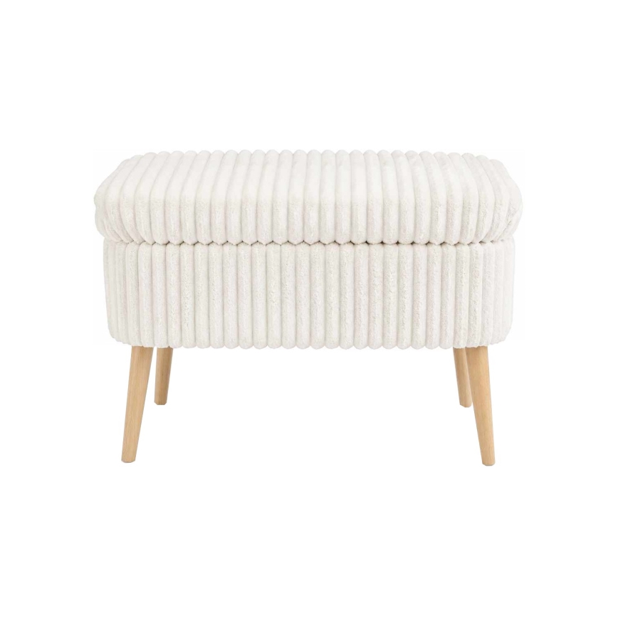 Pufe MOLIS 35x60 cm branco