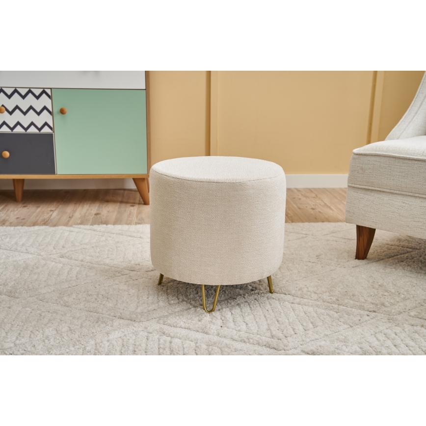 Pufe NANI Ø 40 cm creme