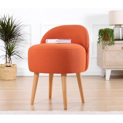 Pufe NIKI Ø 46 cm laranja