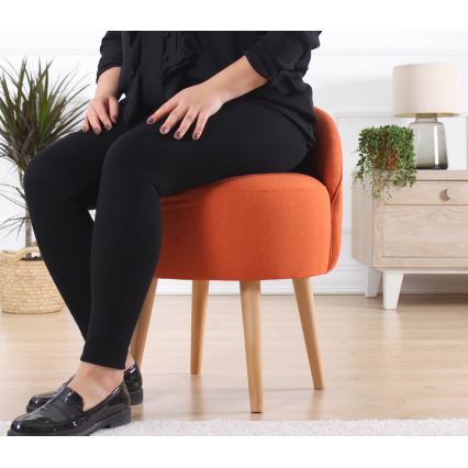 Pufe NIKI Ø 46 cm laranja