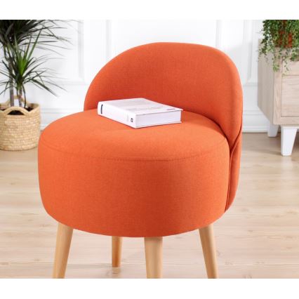Pufe NIKI Ø 46 cm laranja