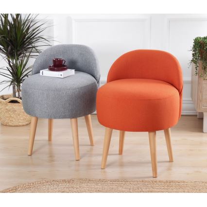 Pufe NIKI Ø 46 cm laranja