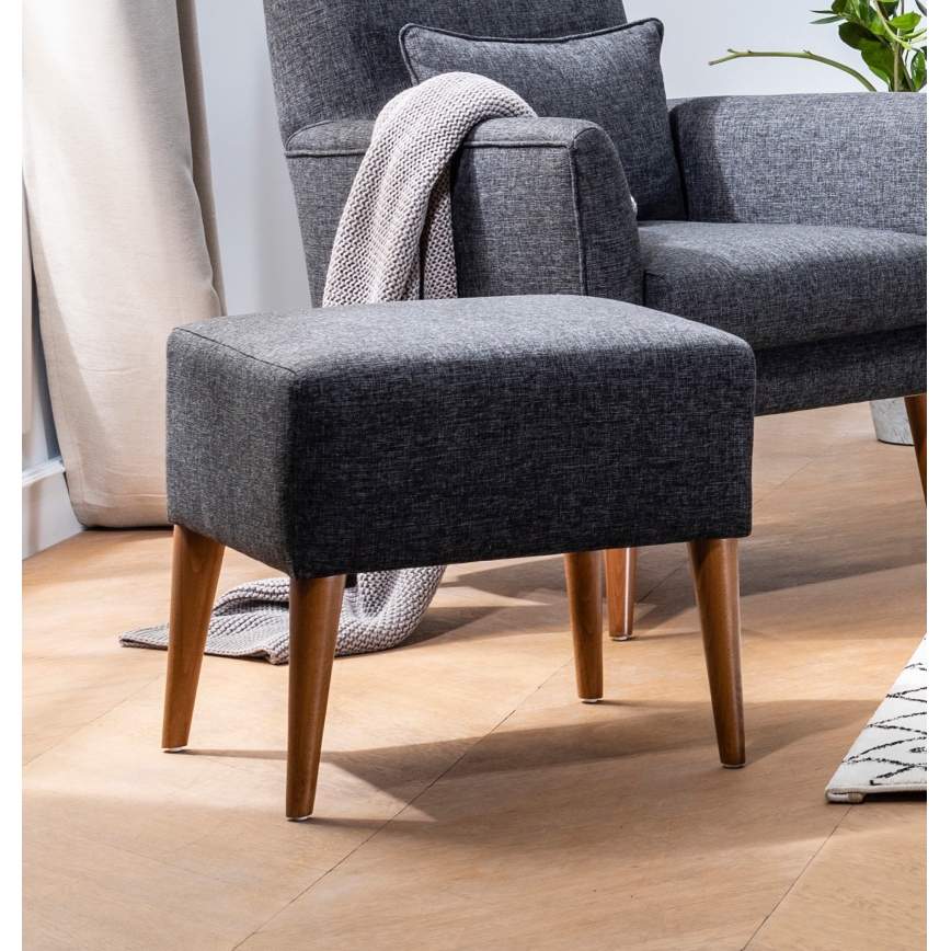 Pufe NIMO 46x50 cm cinzento