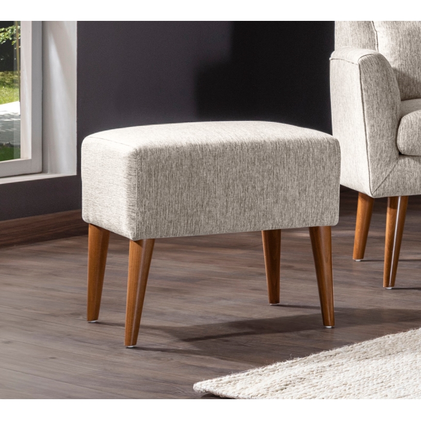 Pufe NIMO 46x50 cm creme