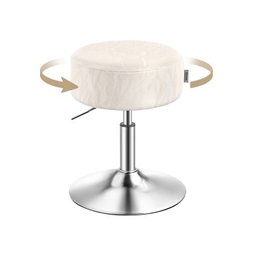 Pufe NUBE Ø 38,5 cm branco