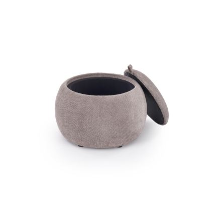 Pufe PAKS Ø 50 cm cinzento