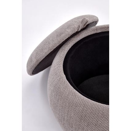 Pufe PAKS Ø 50 cm cinzento