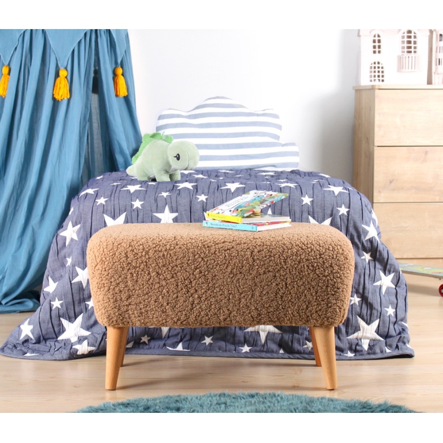 Pufe PIXI 32 x 61 cm, castanho