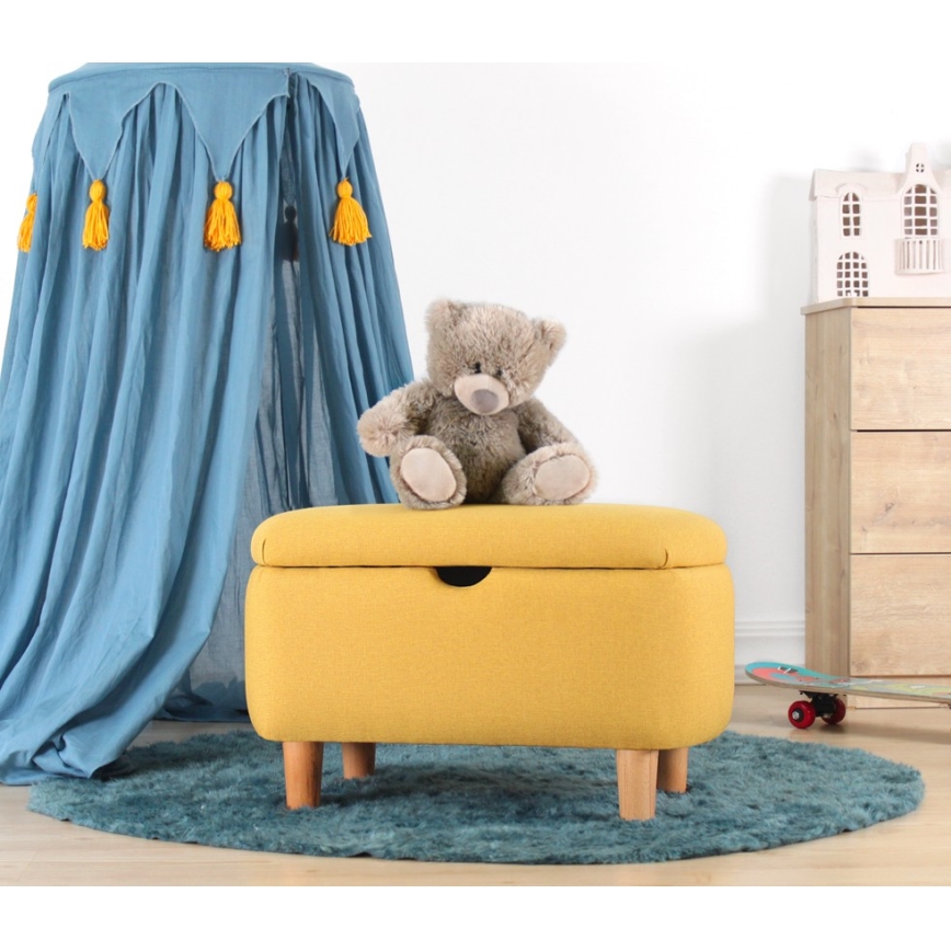 Pufe PIXI 37x61 cm amarelo