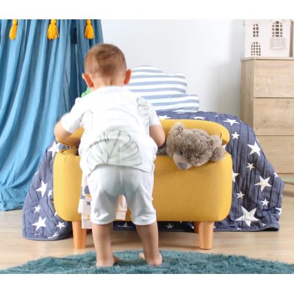 Pufe PIXI 37x61 cm amarelo