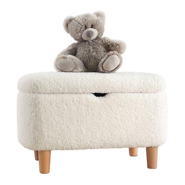 Pufe PIXI 37x61 cm branco