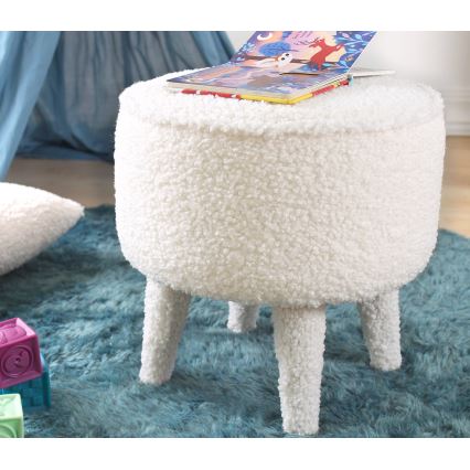Pufe PIXI diâmetro 38 cm branco