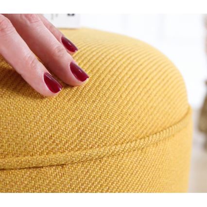 Pufe PIXI Ø 40 cm amarelo