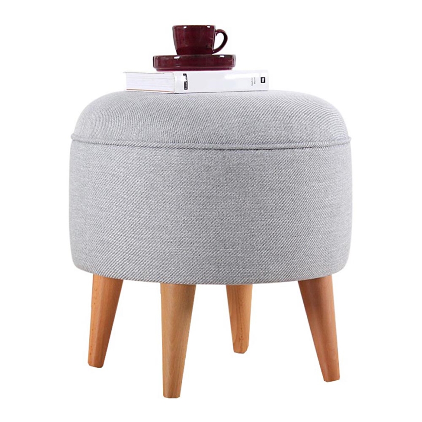 Pufe PIXI Ø 40 cm cinzento