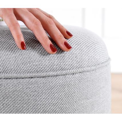 Pufe PIXI Ø 40 cm cinzento