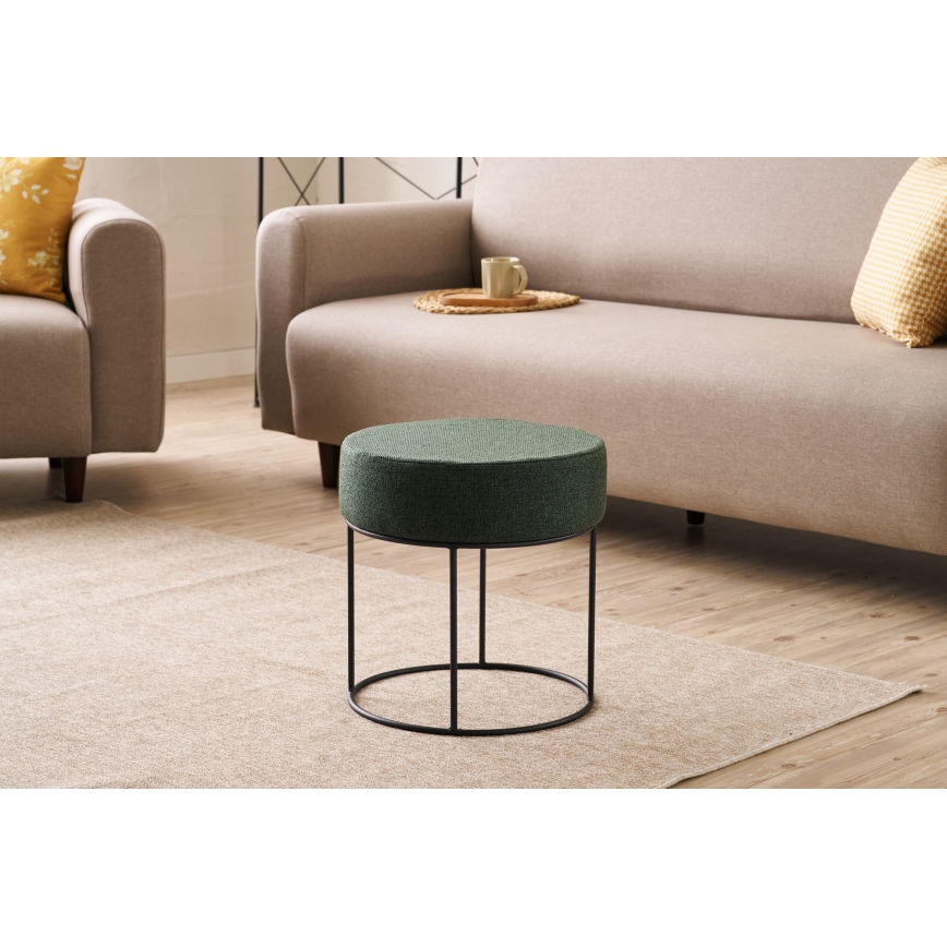 Pufe RELO Ø 40 cm verde