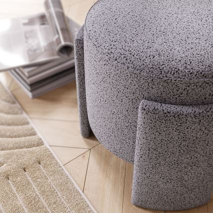 Pufe ROCKET, diâmetro 39 cm, cinzento