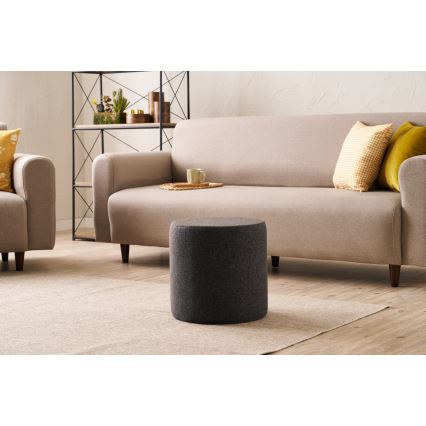 Pufe RONDO Ø 40 cm cinza