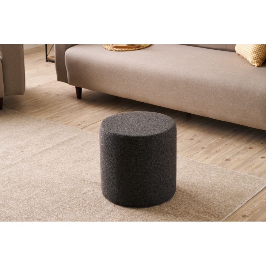 Pufe RONDO Ø 40 cm cinza
