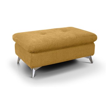 Pufe SALERNO 66x100 cm amarelo