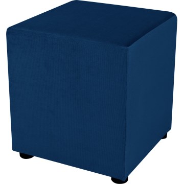 Pufe SIX 40x40 cm, azul escuro