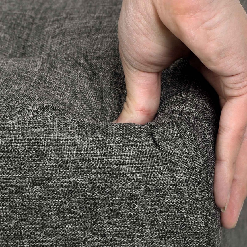 Pufe SULTAN 38x40 cm cinzento escuro