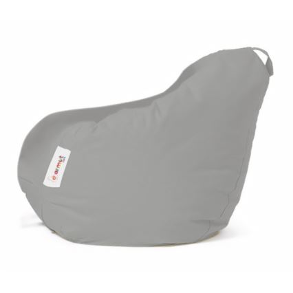 Pufe de assento 60x60 cm cinza