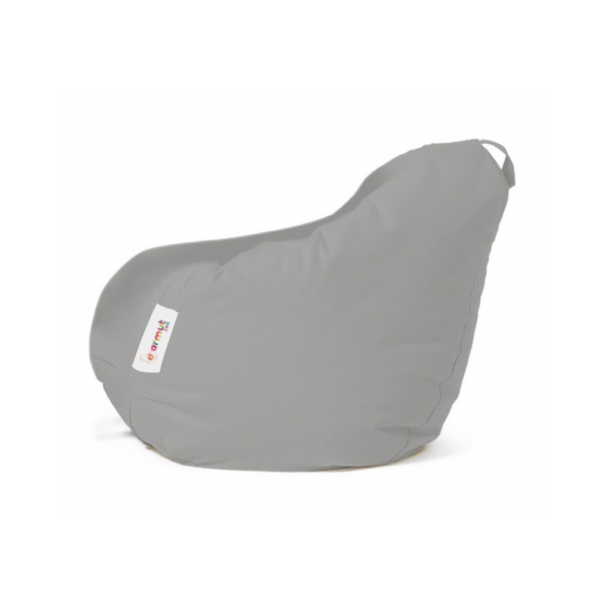 Pufe de assento 60x60 cm cinza