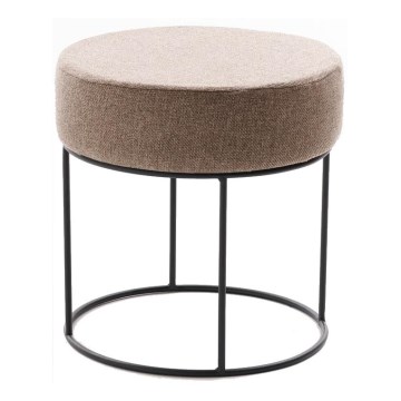 Puff RELO Ø 40 cm castanho