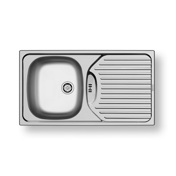 Pyramis 100139001 - Pia de cozinha ET78 78x43,5 cm satinada