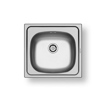 Pyramis 100139601 - Pia de cozinha E33 46,5x43,5 cm satinada