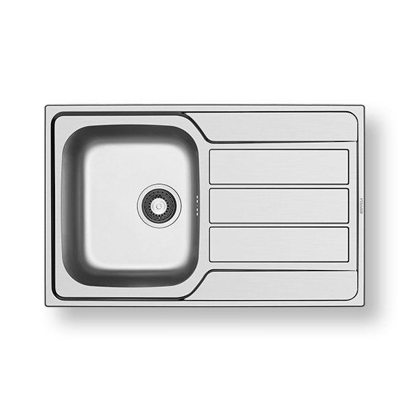 Pyramis 100178701 - Pia de cozinha ATHENA 79x50 cm satinada