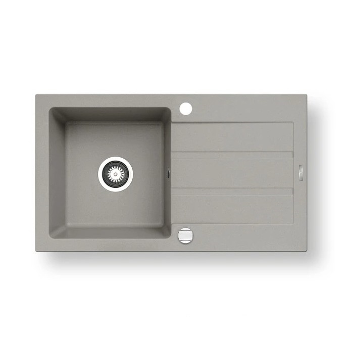 Pyramis 70053701 - Pia de cozinha NEXT 76x44 cm granito/cinza