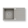 Pyramis 70053701 - Pia de cozinha NEXT 76x44 cm granito/cinza