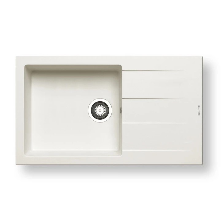 Pyramis 70070611 - Cuba de cozinha ATHLOS 86x50 cm granito/branco