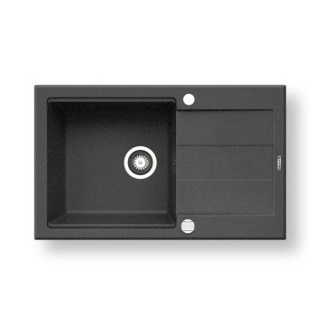 Pyramis 70083701 - Pia de cozinha SPARTA PLUS LUX 78x48 cm granito/preto