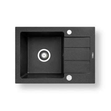 Pyramis 70165701 - Pia de cozinha NEXT 62x44 cm granito/preto