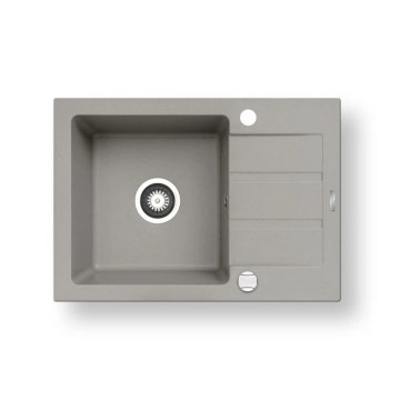 Pyramis 70166001 - Pia de cozinha NEXT 62x44 cm granito/cinza