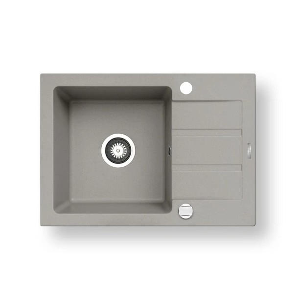 Pyramis 70166001 - Pia de cozinha NEXT 62x44 cm granito/cinza