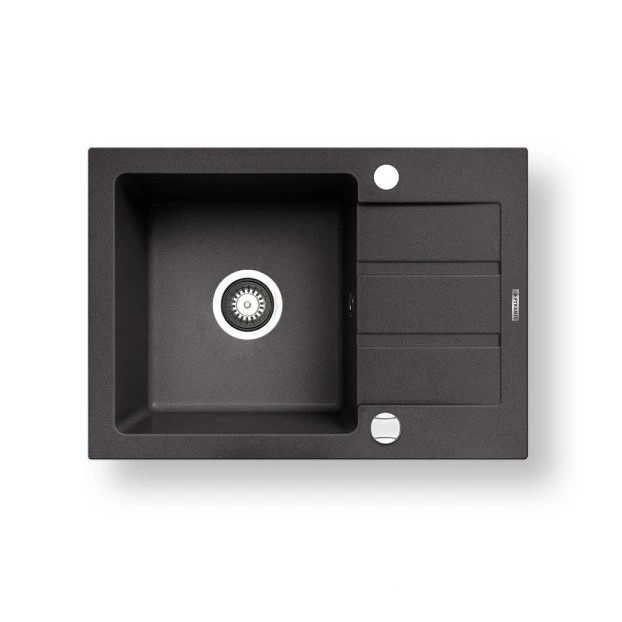 Pyramis 70166501 - Pia de cozinha NEXT 62x44 cm granito/preto mate