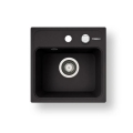 Pyramis 70168201 - Pia de cozinha CAMEA MINI 40x40 cm granito/preto