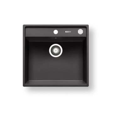 Pyramis 70168301 - Lava-louças de cozinha CAMEA 50x53 cm granito/preto