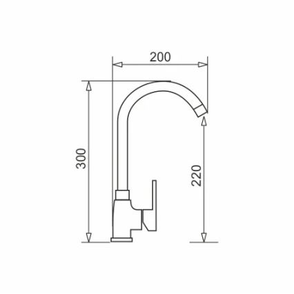 Pyramis 90918601 - Torneira de cozinha BELLO branca