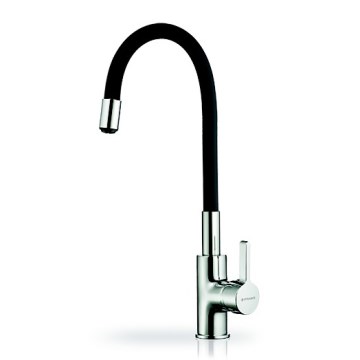 Pyramis 90919638 - Torneira de cozinha com bica flexível FLESSI preta